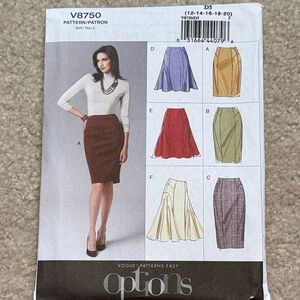 Vogue women's skirt sewing pattern